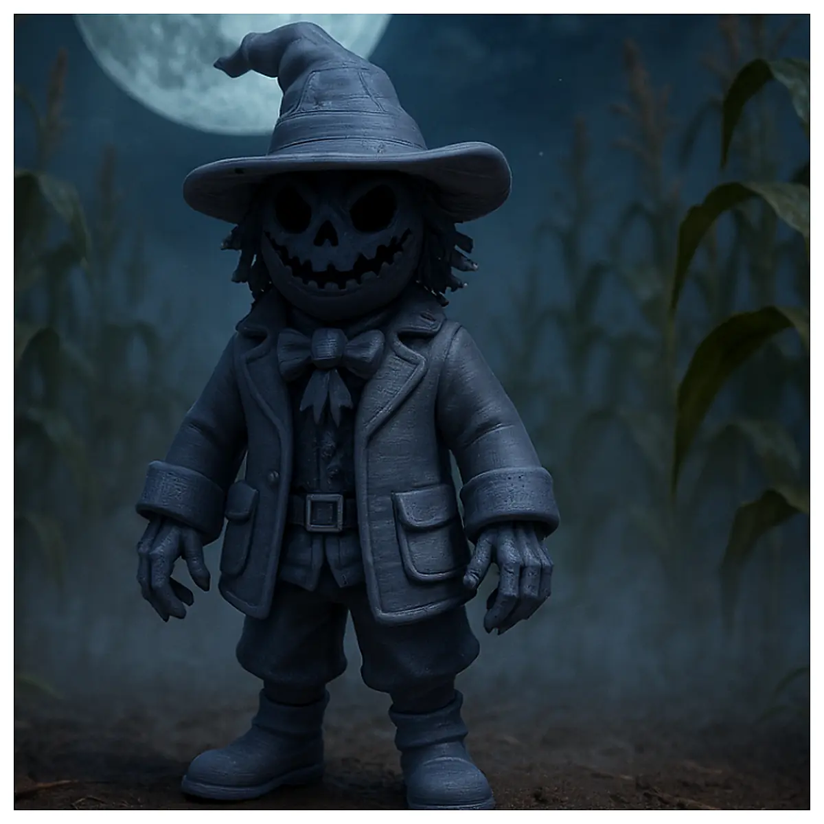 The Eerie Scarecrow of the Night Horror Toy Haunted Decor Creepy Figure Halloween Gift Dark Legends Kids Collection Friendly