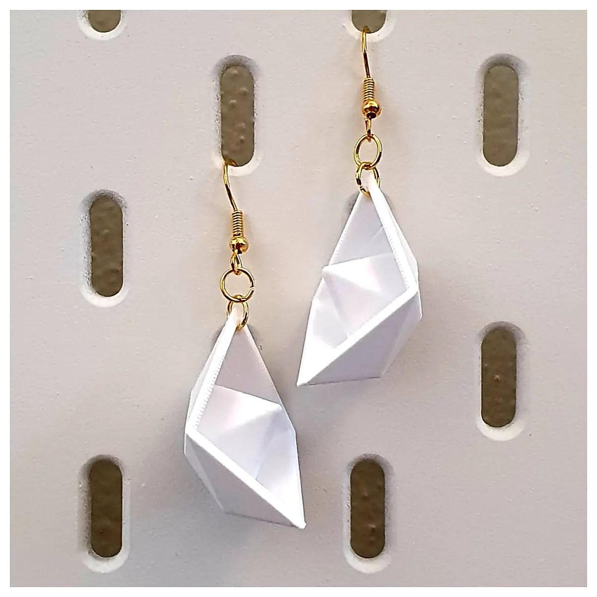 Origami Earrings Paper Boat Craft Handmade Earrings Creative Jewelry Gift Paper Art Accessories