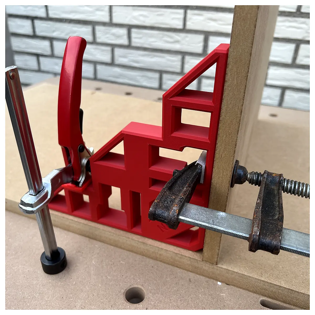 Clamp Set Screw Clamp One Hand Clamp Fastening Tools Repair Parts 90 Assembly Square Tighten