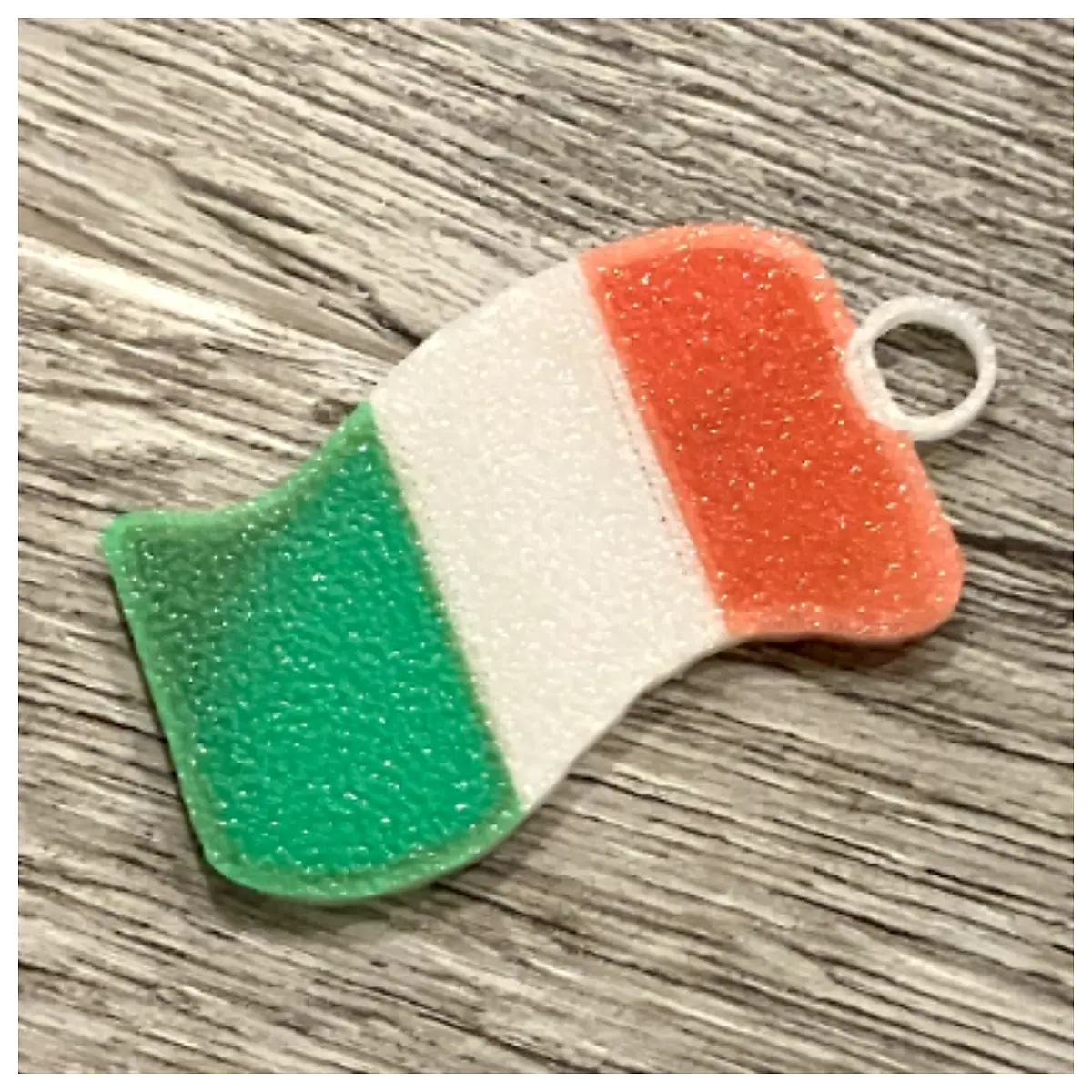 Italy Flag Keychain Flag Charm Patriotic Gift Decoration Travel Souvenir