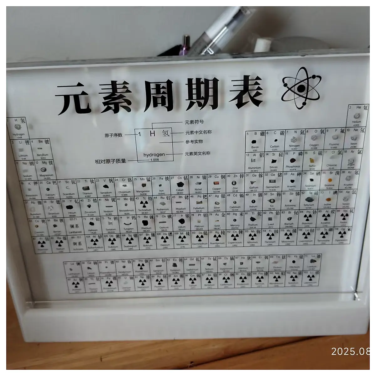 Periodic Table Stand Element Display Rack Lab Display Chemistry Education Element Model Support Element Collection