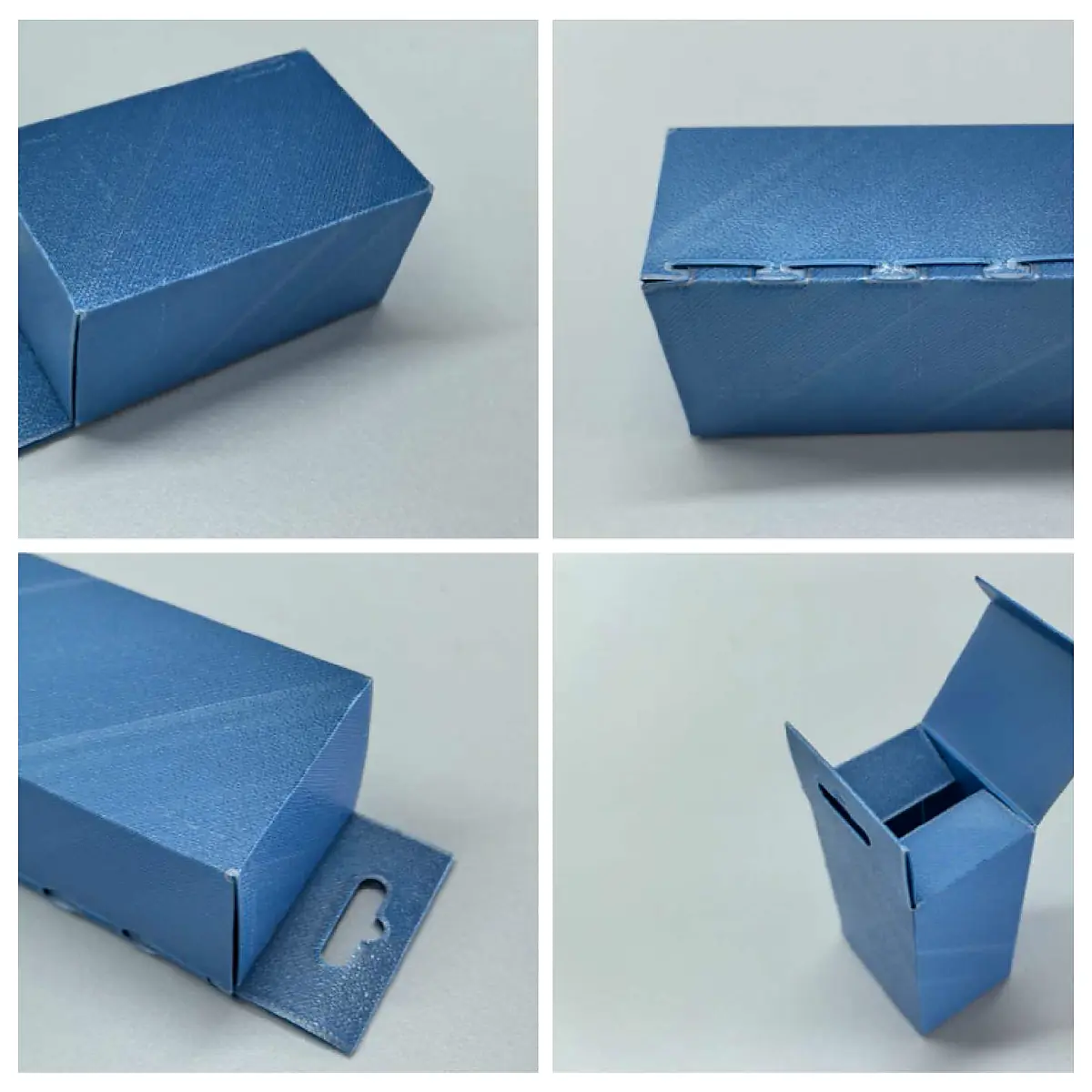 Hanging Storage Box Desktop Organizer Bottom Buckle Storage Parts Assembly Print Flat Self Assembly