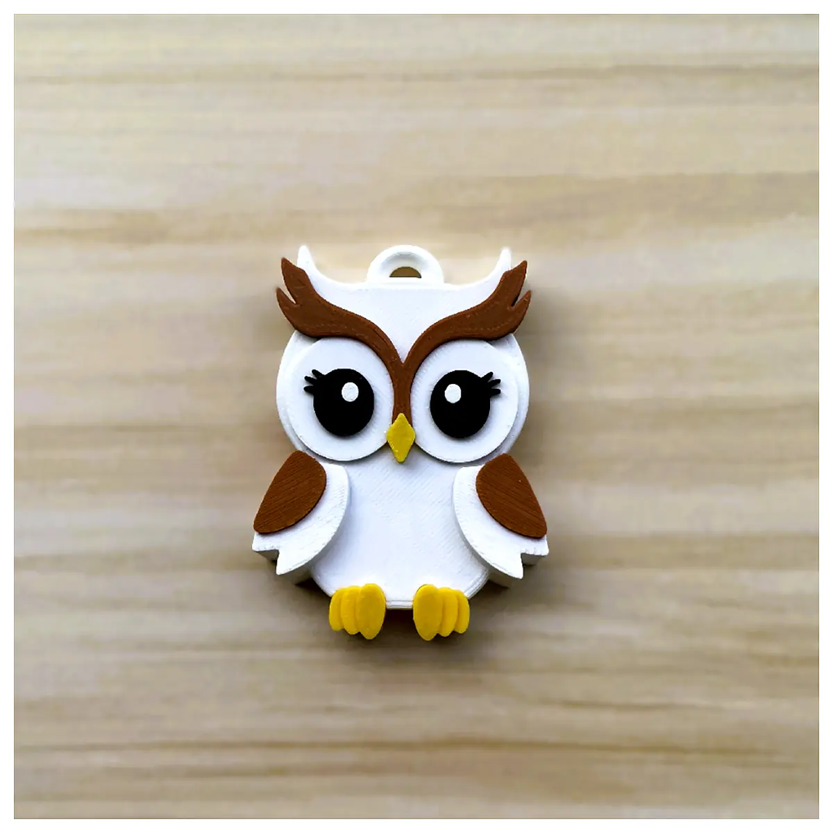 Owl Keychain Girl Decorative Charm Keyring Cute Ornament Gift Bird Toy Accessories