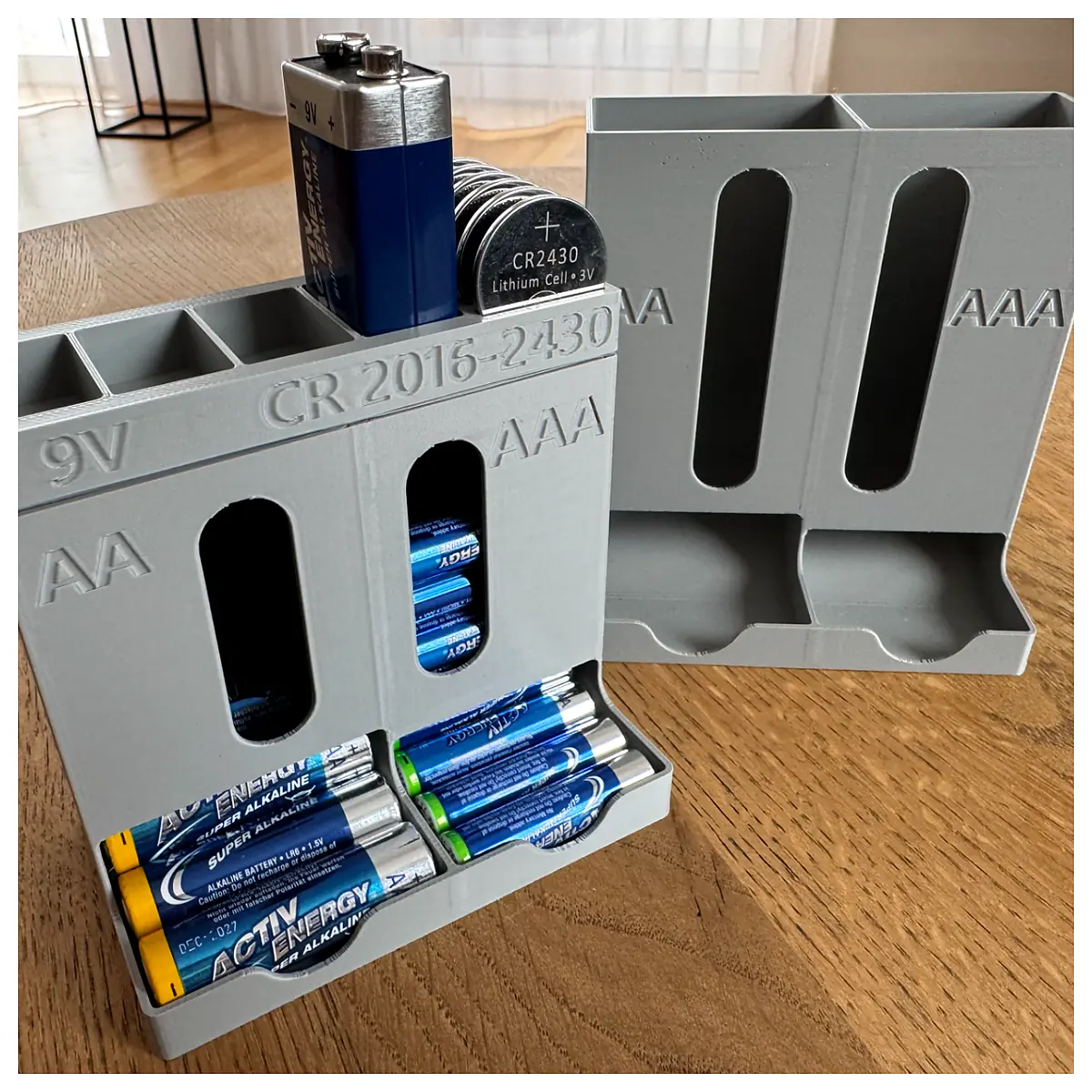 Battery Dispenser AA AAA Battery Caddy Charger Battery Parts Battery Replacement Battery Storage