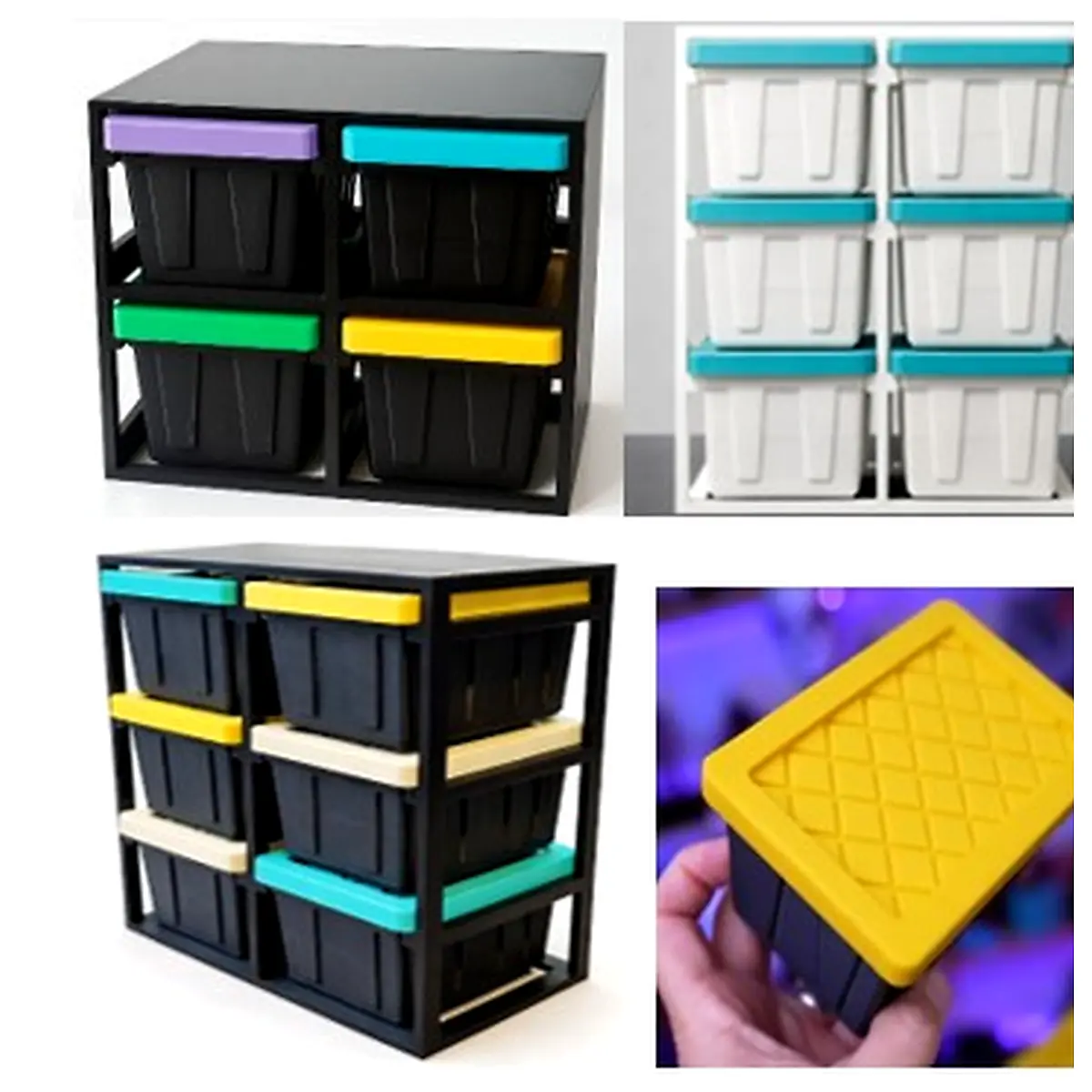 Mini Tote Bin HDX Racks Storage Organizer Shelf System Parts Repair Universal Storage Solutions