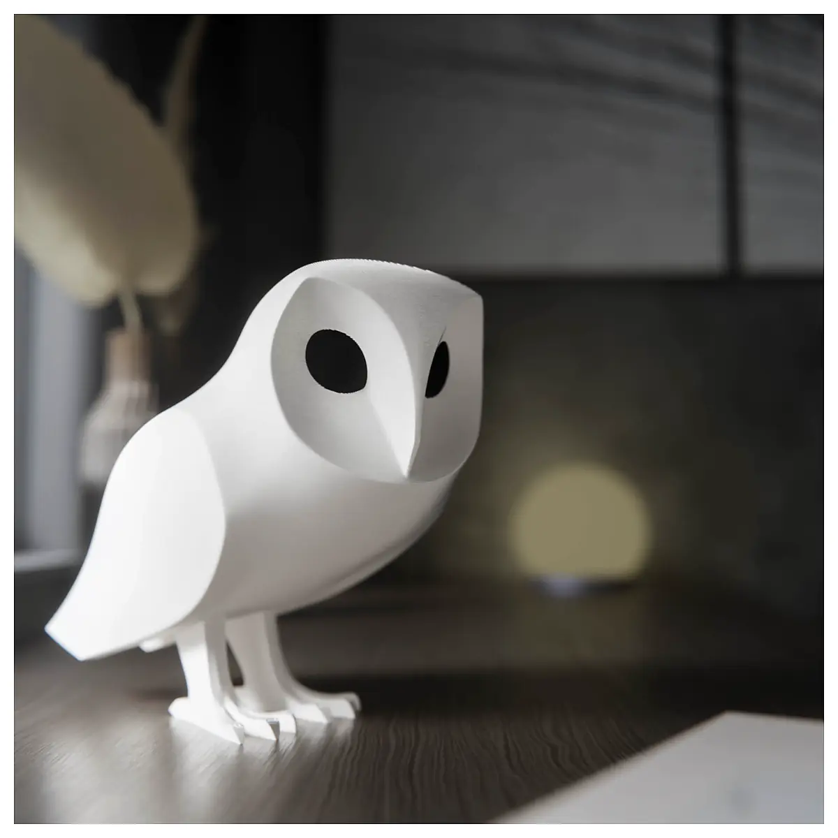 Barn Owl Toy Realistic Baby Owl Model Bird Decor Pet Educational Toy Learning Recognition Brain Teaser Puzzle