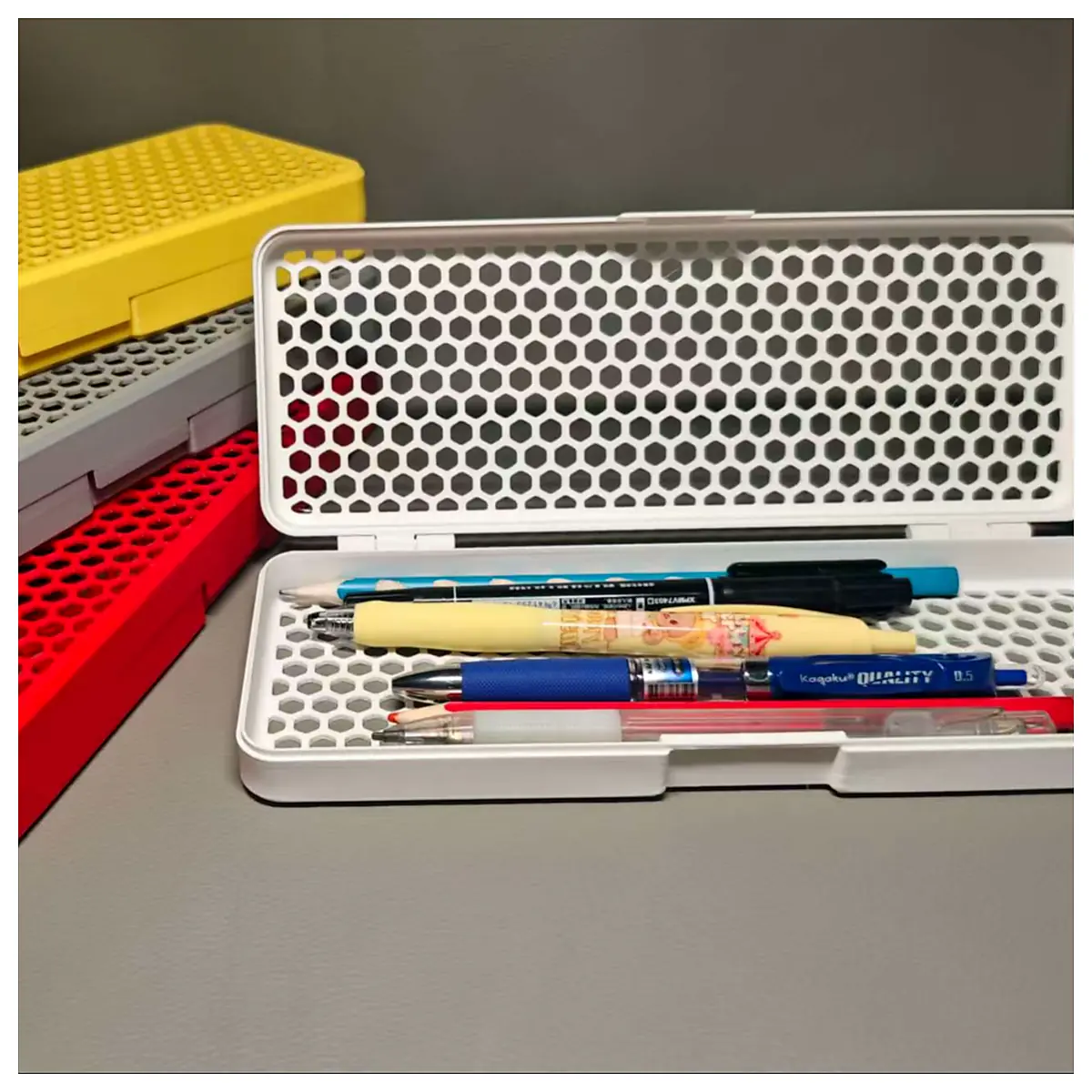 Multi Compartment Pencil Case Student Stationery Pencil Storage Case Parts Repair