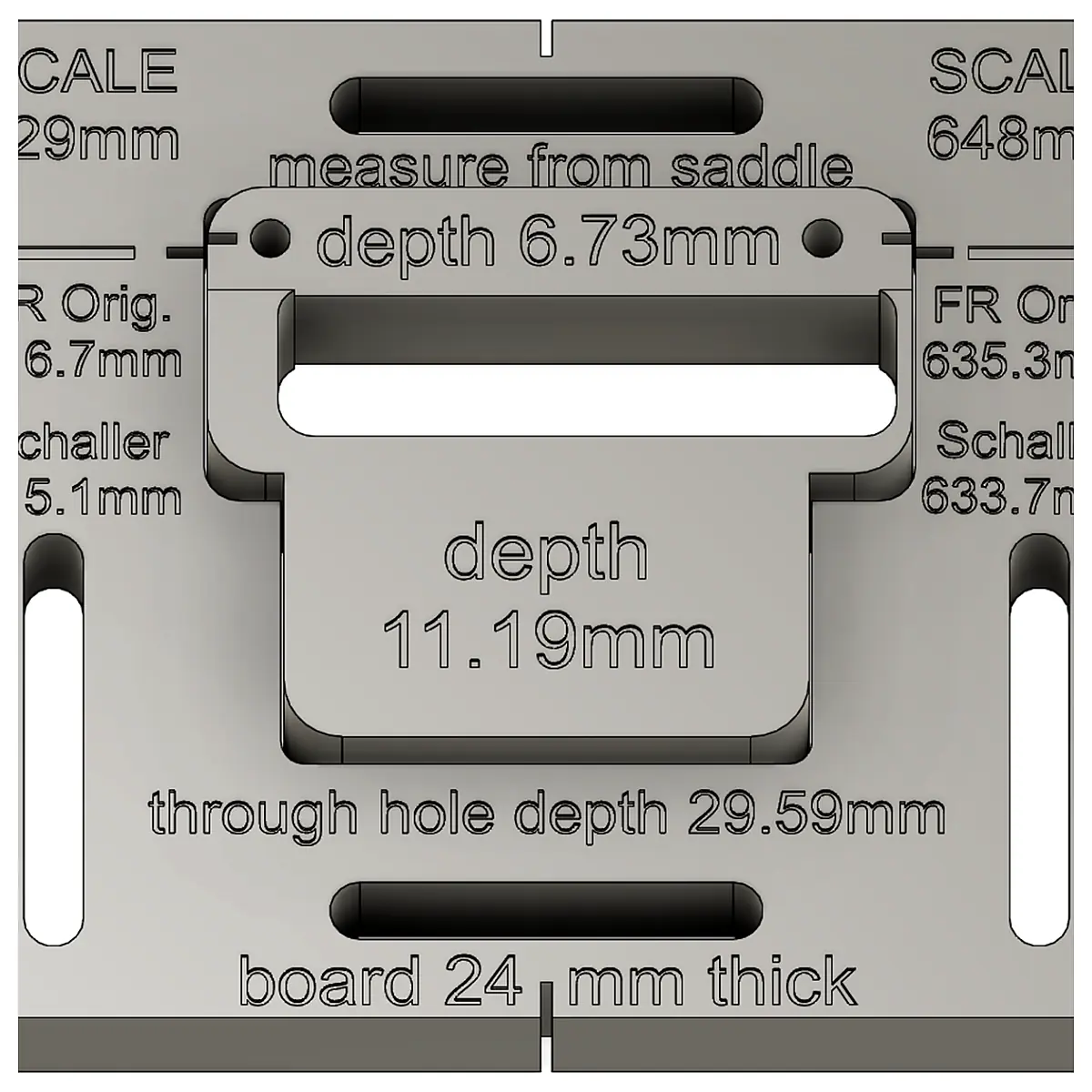 Floyd Rose Routing Template Guitar Bridge Parts Repair Accessories String Replacement