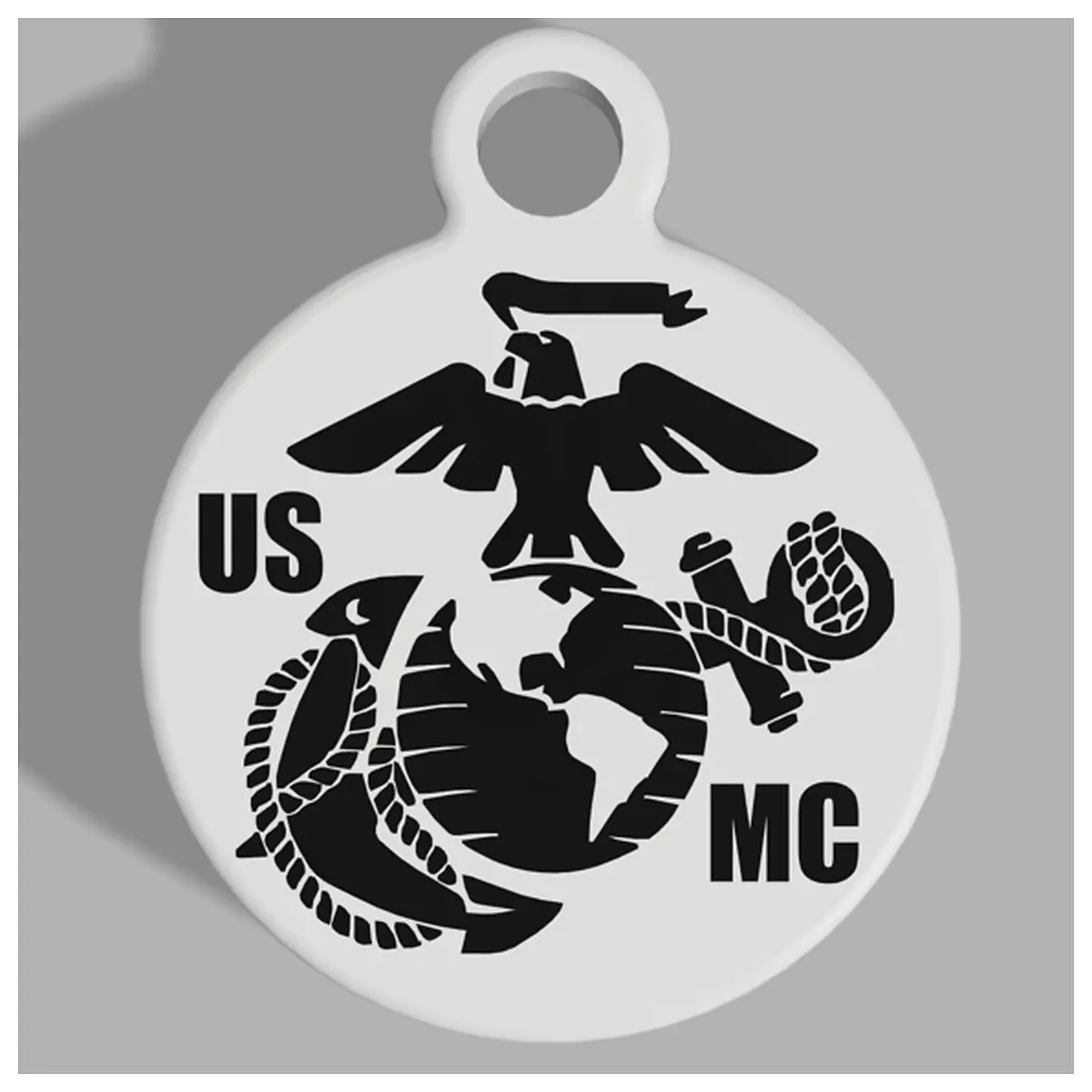 Marine Corps Keyring Military Rank Keychain USMC Officer Rank Badge Military Commemorative Item Parts Accessories