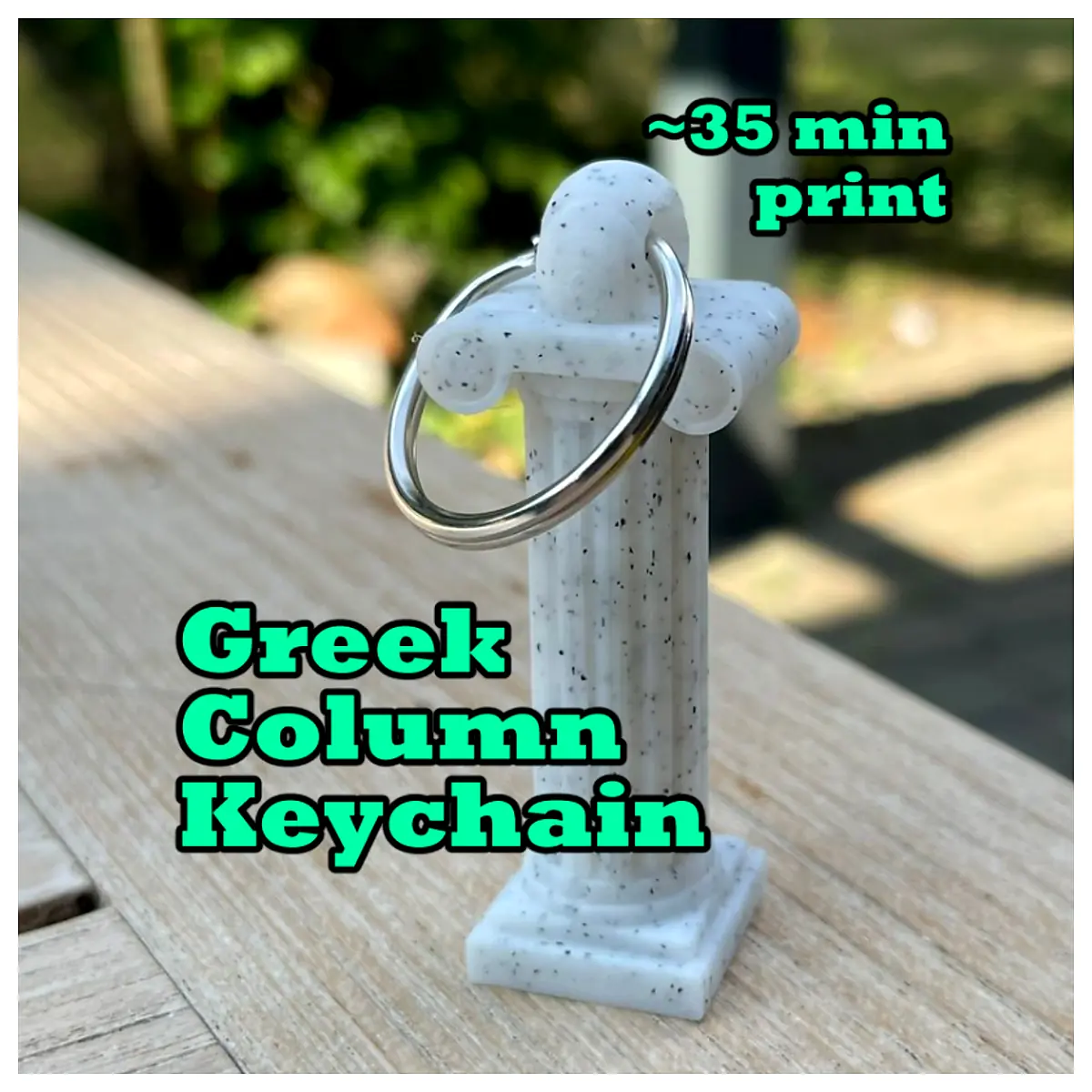Greek Column Keychain Decoration Greek Style Mythology Pillar Decor Gift Souvenir