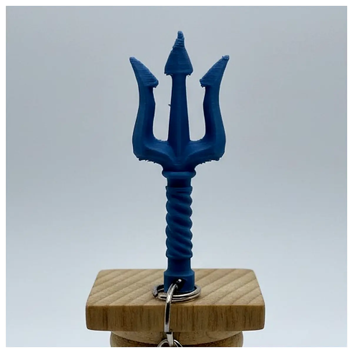 Trident Keychain Poseidon Symbol Diving Accessory Ocean Decor Nautical Gift Swim Gear Charm