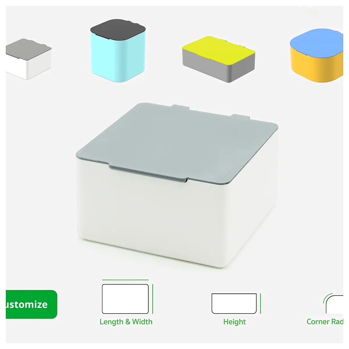Customizable Hinged Box Parts Box Components Repair Parts Universal Box Accessories
