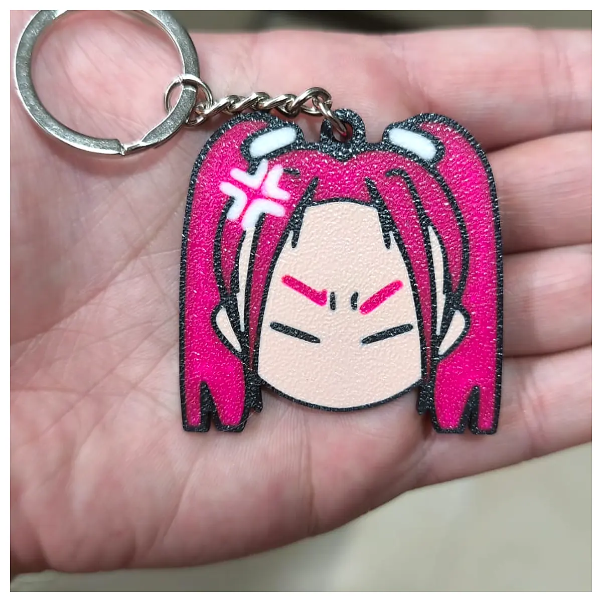 Keychain Demon Hunters Paimon Ghost Pursuit Monster Keyring Anime Collectible Figure Accessory