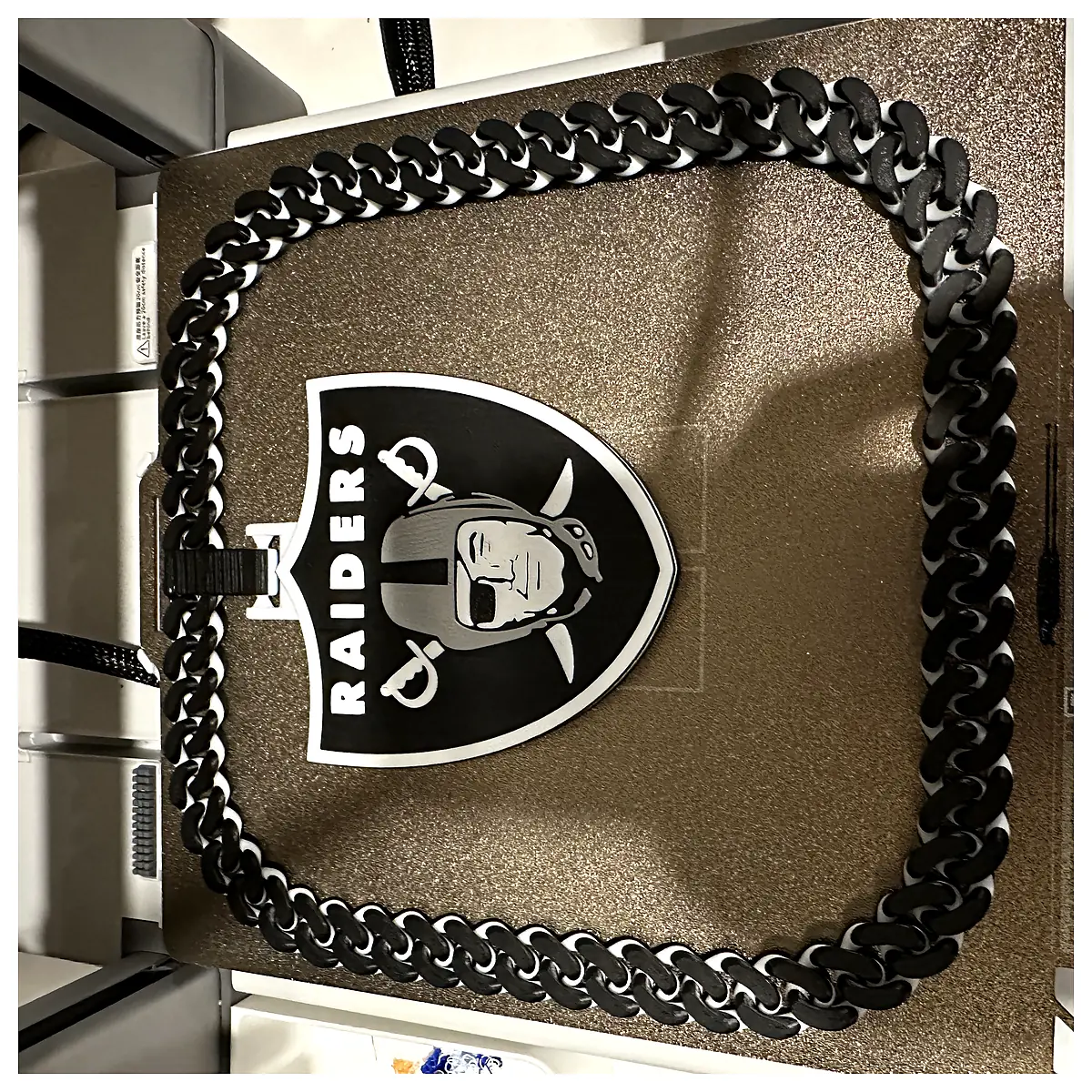 Las Vegas Raiders Chain Necklace Football Fan Gift Sports Jewelry Team Memorabilia Game Keepsake