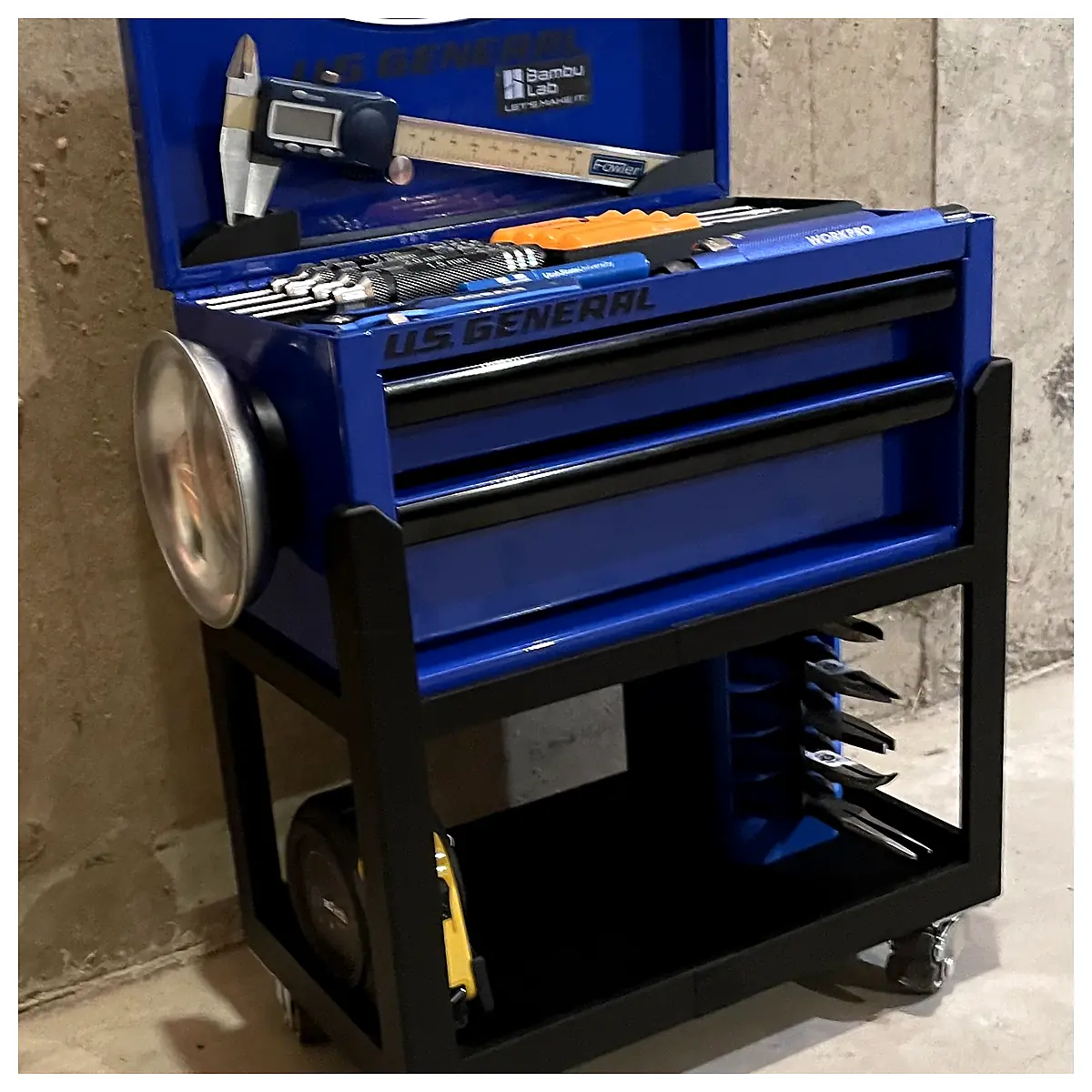 Mini Toolbox Cart Mobile Tool Cart Transport Cart Small Portable Tool Cart Parts Repair