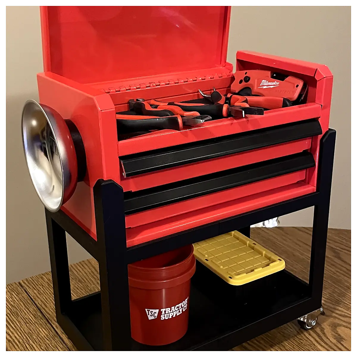 Mini Toolbox Cart Mobile Tool Cart Transport Cart Small Portable Tool Cart Parts Repair