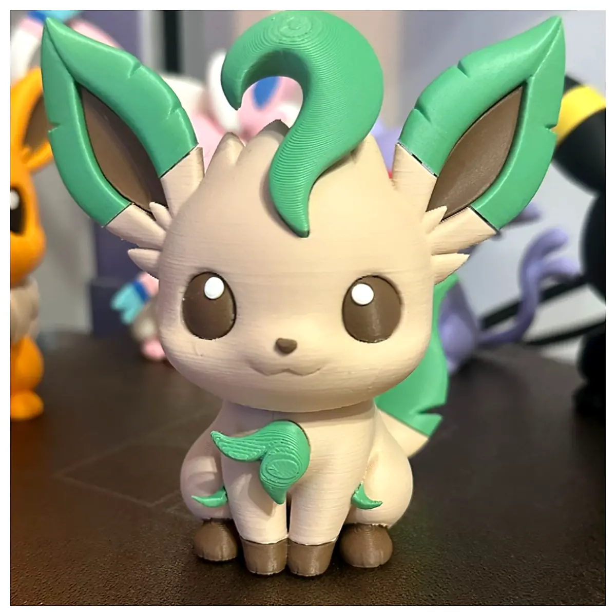 Mini Cute Leafon Chibi Figure Toy Accessories Doll Parts Repair Upgrade