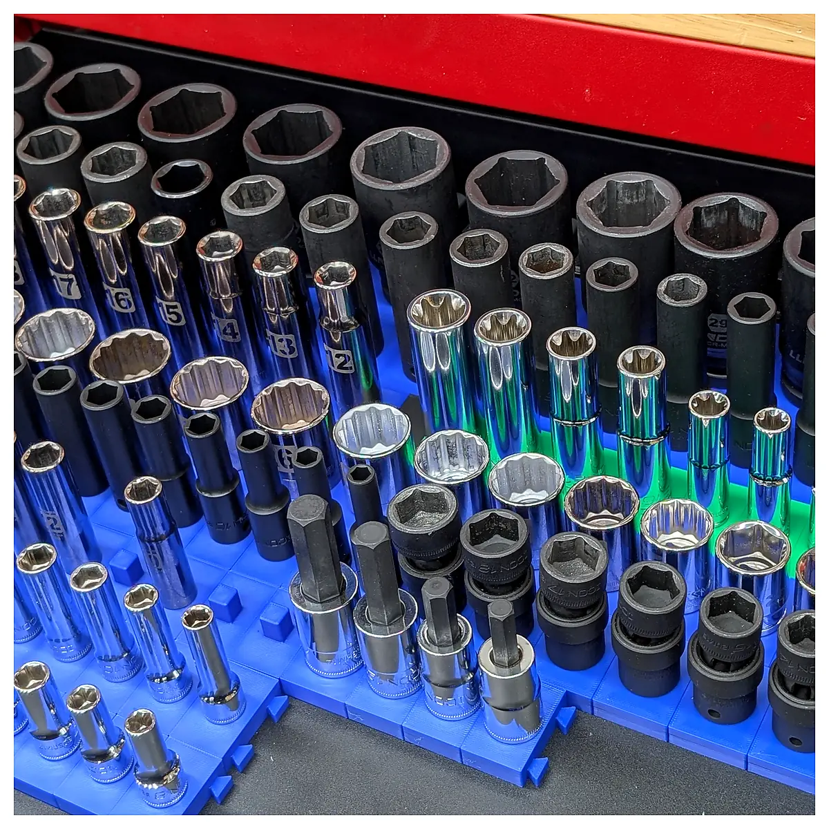 Modular Socket Organizer System Tool Storage Parts Repair Universal Socket Kit