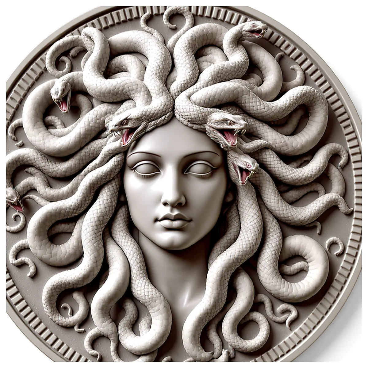 Medusa Relief Sculpture Greek Mythology Art Statue Decorative Figurine Ancient Sculpture Art Decor