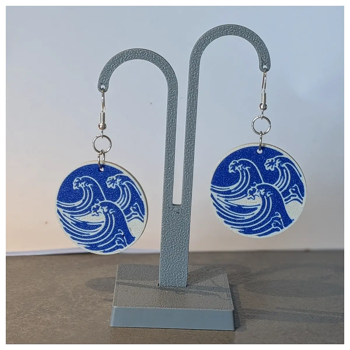 Ocean Wave Earrings Artistic Design Jewelry Decor Wave Art Fashion Accessories Gift