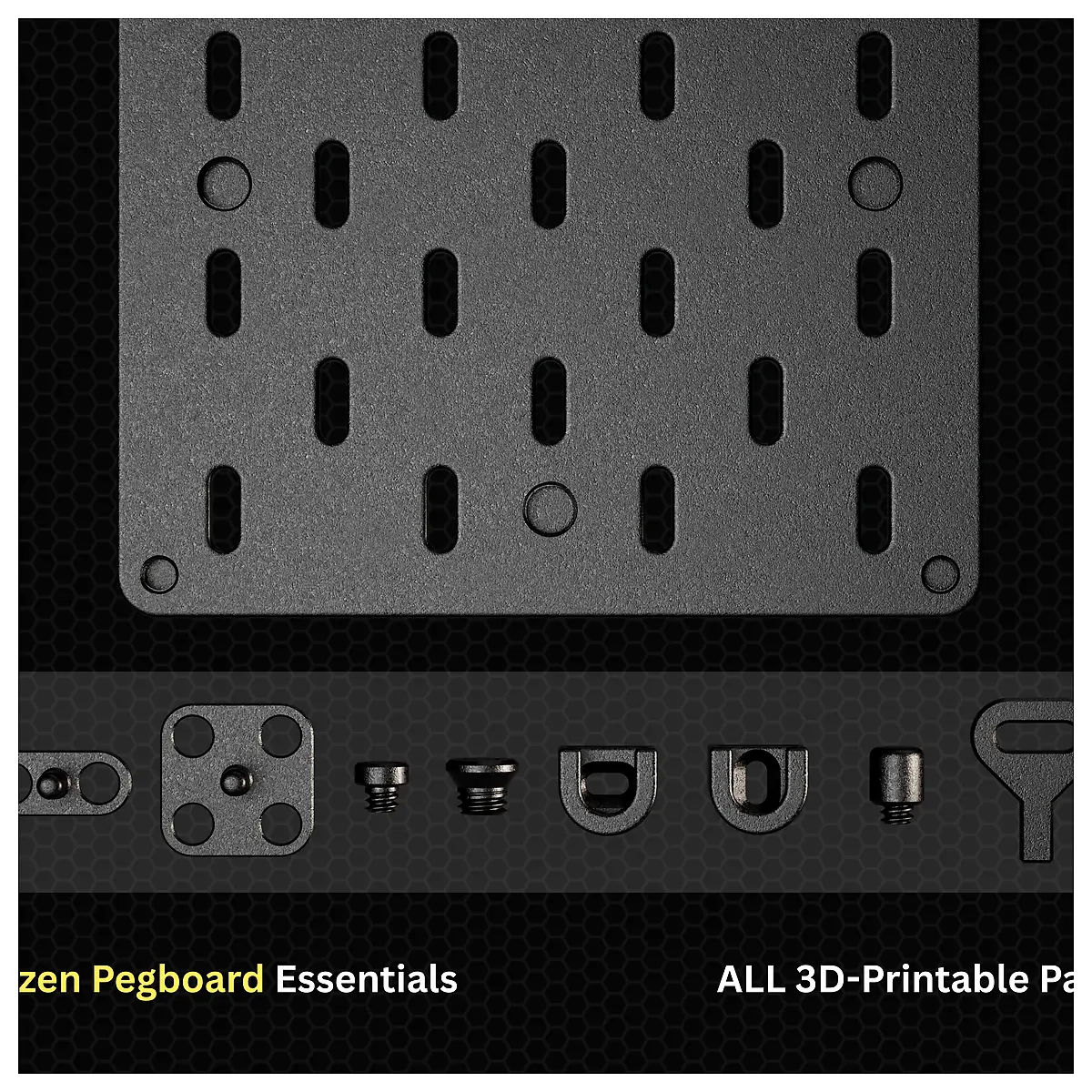 KAIZEN Modular Pegboard System Replacement Parts Office Organization Desk Accessories Writing Board