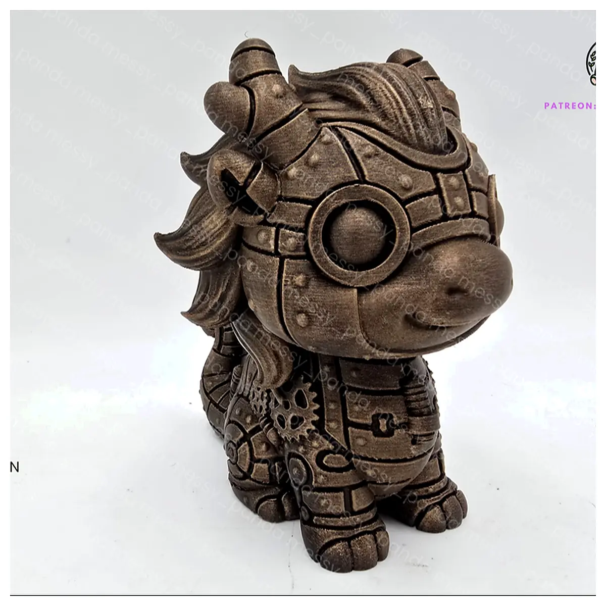 Steampunk Baby Dragon Toy Realistic Creature Model Reptile Figures Accessories Repair Parts