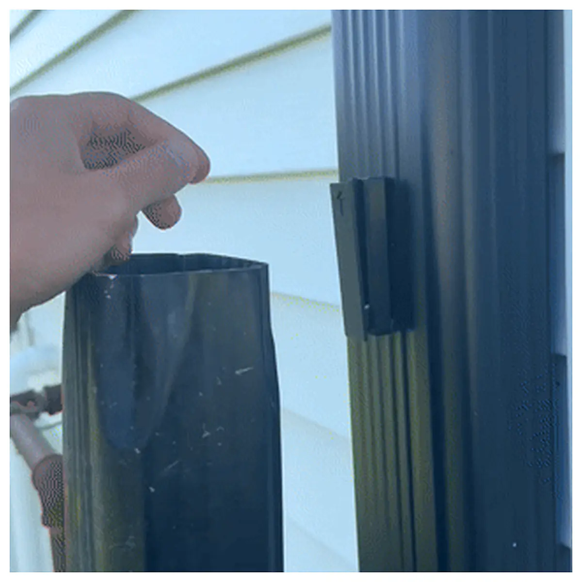 Downspout Holder Leak Prevention Wall Protection Rainwater Collection Drainage Accessory Clog Solution