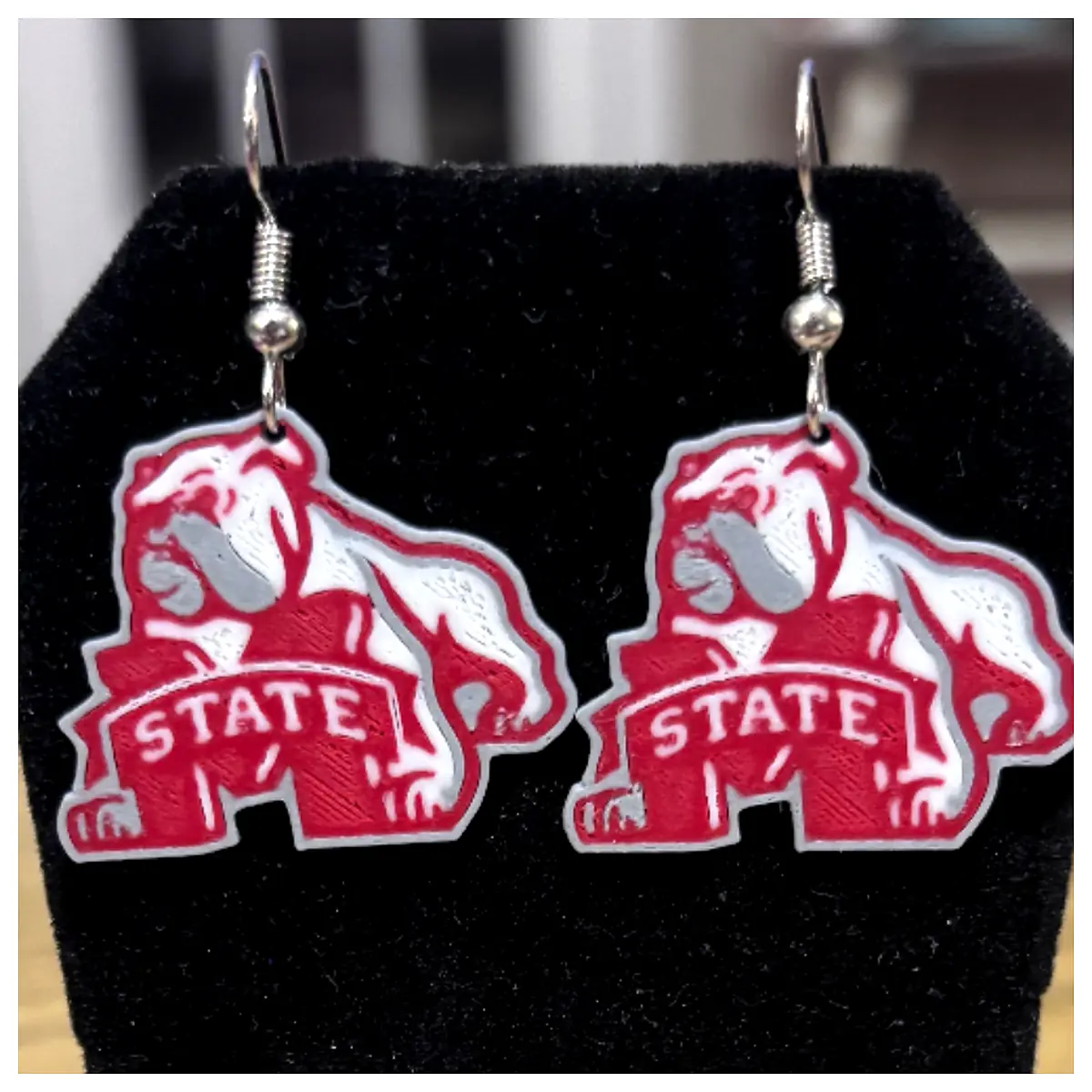 Mississippi State Earrings Jewelry Decoration College Alumni Gifts Campus Pride Awards