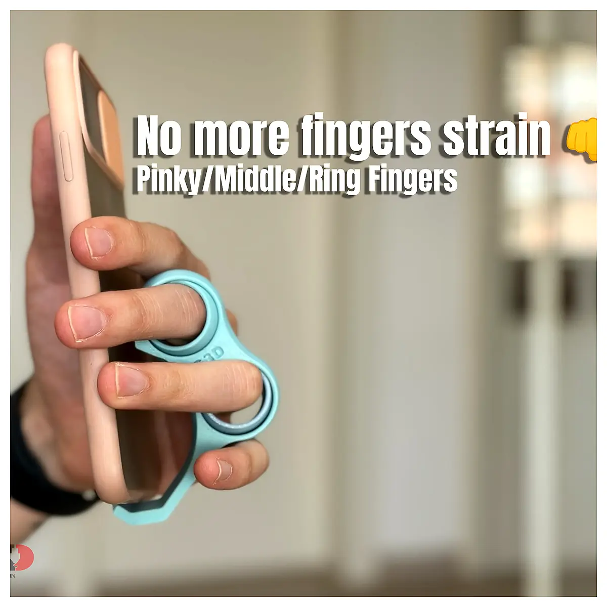 Phone Grip Ergonomic Holder Stand Fidget Phone Support Accessory Finger Hold Device