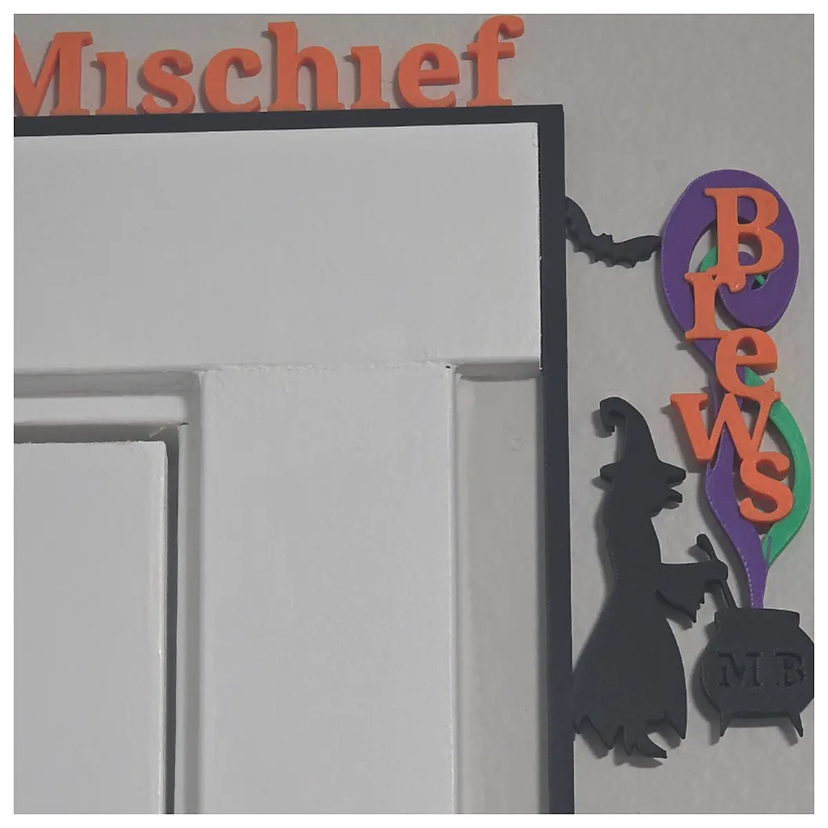 Mischief Brews Ghost Barrel Halloween Decoration Props Party Supplies Festive Decor Accessory