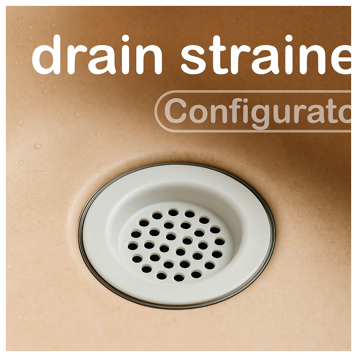 Drain Strainer Parts Configurator Customization Kitchen Sewer Cleaning Blockage Repair Parts