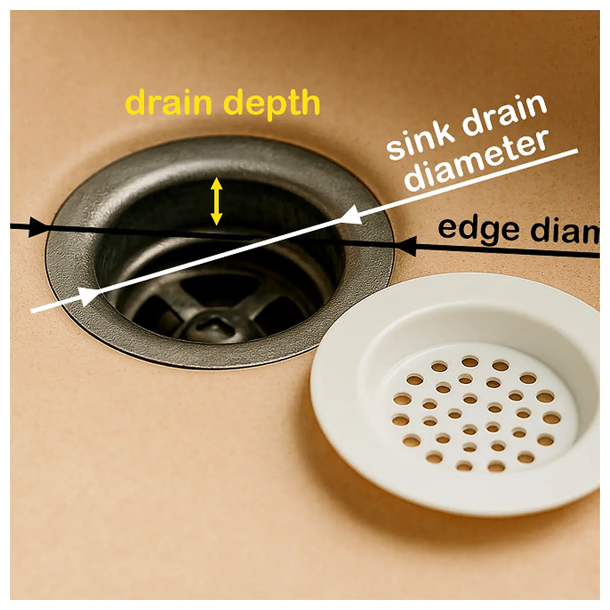 Drain Strainer Parts Configurator Customization Kitchen Sewer Cleaning Blockage Repair Parts