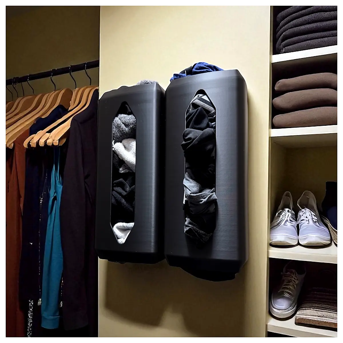 Wall Mounted Sock Organizer Underwear Towel Dispenser Universal Storage Unit Parts Repair