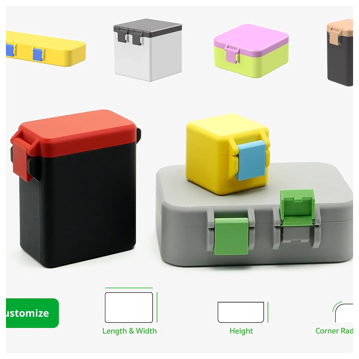 Customizable Snap Lock Box Parameters Repair Parts Replacement Installation Options