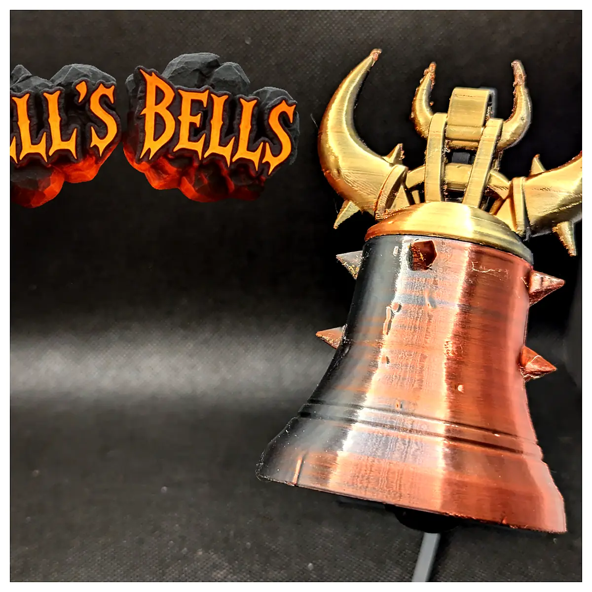 Death Bell Hells Bells Hanging Chime Ornament Religious Decor Memorial Gift Hanging Decoration
