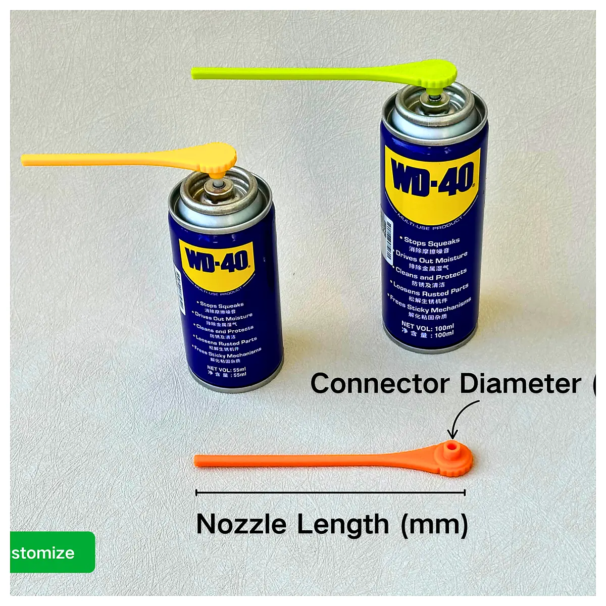 Adjustable Spray Nozzle Connector Universal Spray Head Parts Repair Accessories