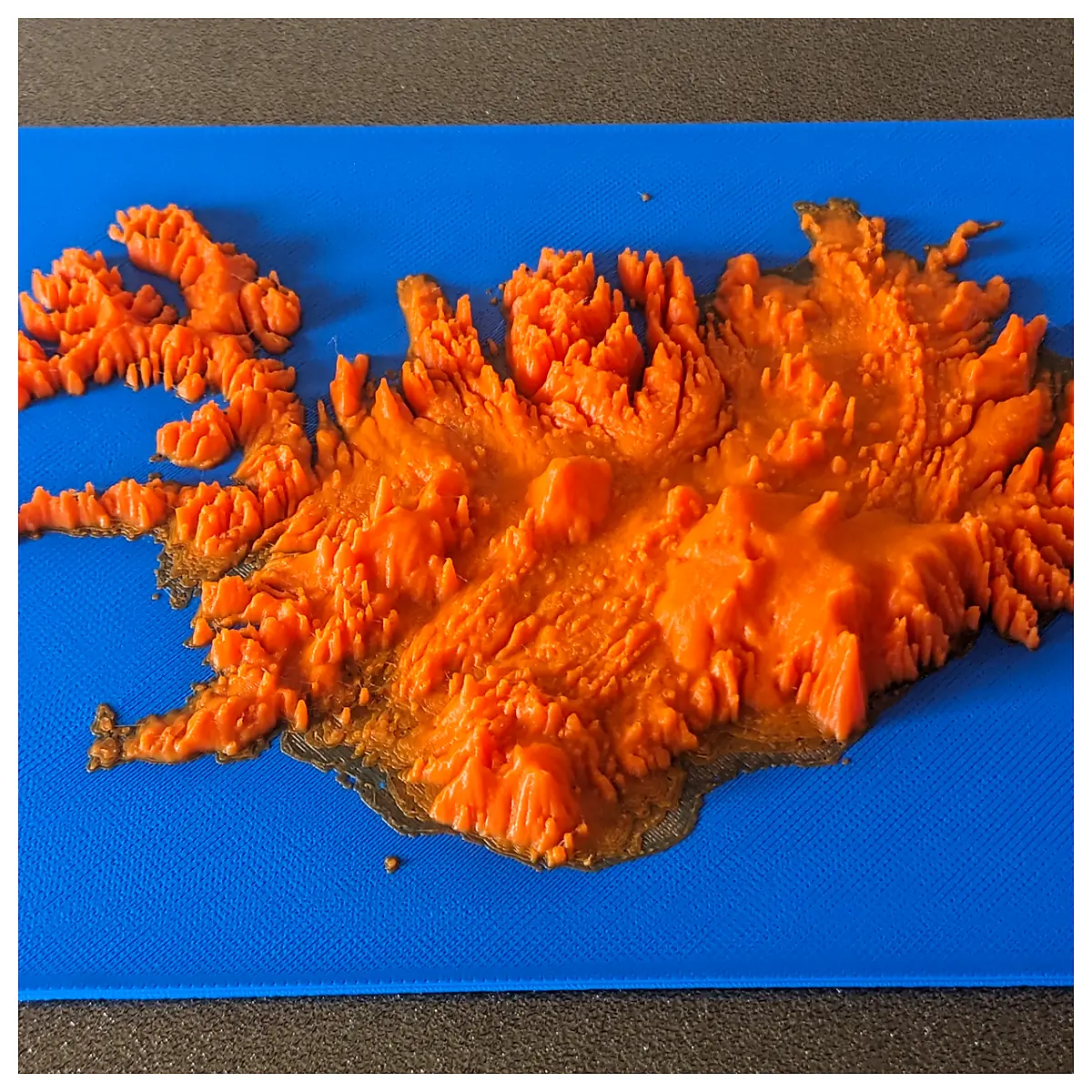 Iceland Topographic Terrain Depth Height Map 3D Model Digital Elevation Data VR Exploration Detailed Terrain