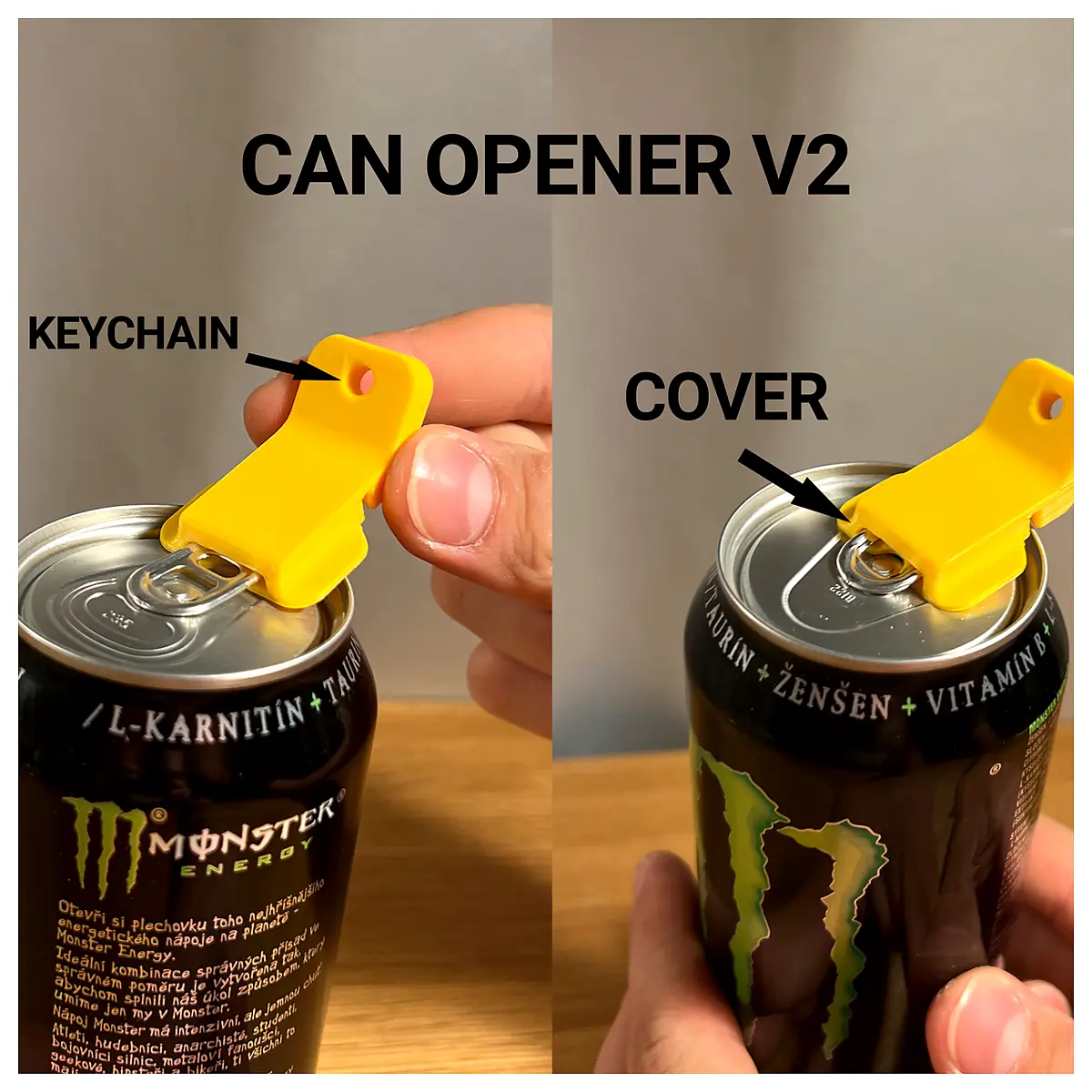 Can Opener with Cover Universal Opener Kitchen Tool Easy Grip Multi Function