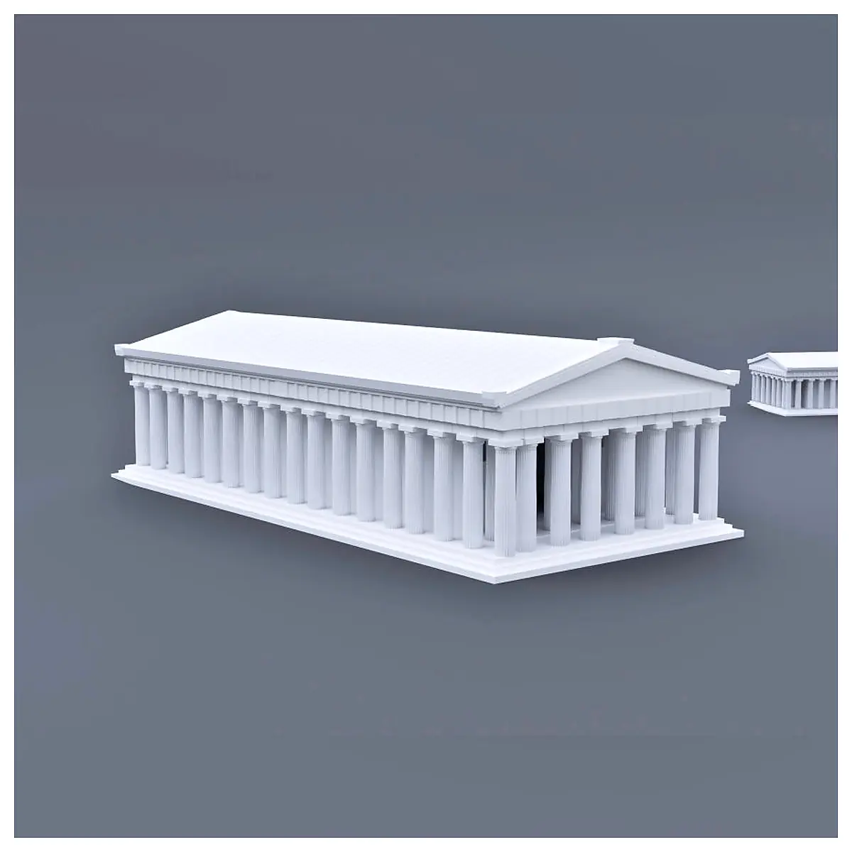 Parthenon Scale Model 1307 Ancient Greek Temple Historical Decoration Collection Item Building Toy Scene Assembly