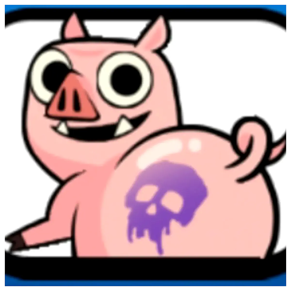 Twerking Pig Emote Clash Royale Animated GIF Stickers Game Reactions Funny Meme Expression
