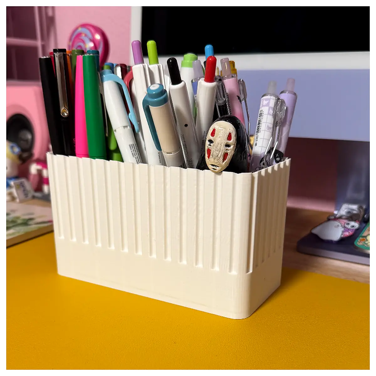 Round Office Organizer Desk Storage Box File Holder Desktop Organizer Supplies Office Accessories Computer Storage Desk Accessories