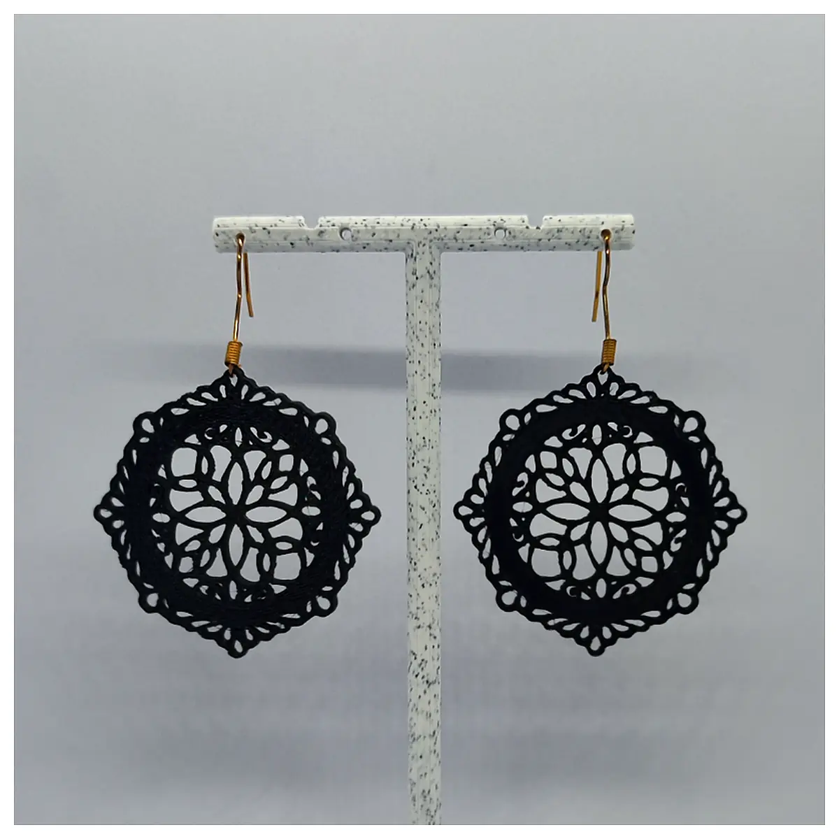 Lace Flower Earrings Floral Earring Jewelry Women Elegant Decoration Flower Studs Universal Accessories