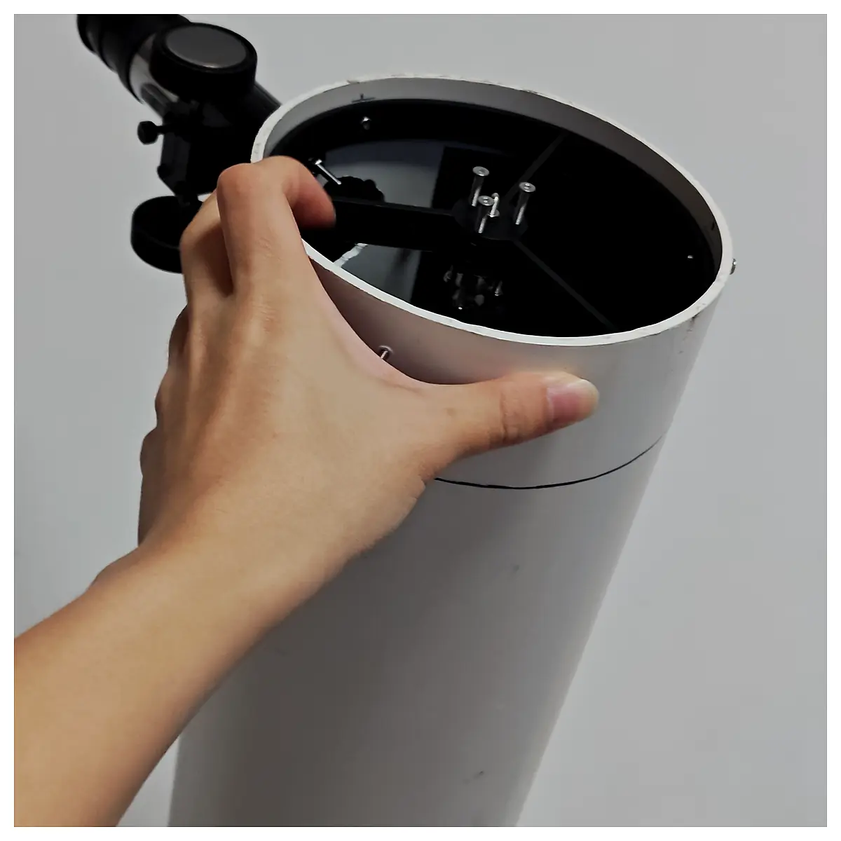 114F900 Telescope Primary Mirror Cell Secondary Mirror Holder Mirror Cell Secondary Support Telescope Parts Astronomy Accessory Observation Equipment