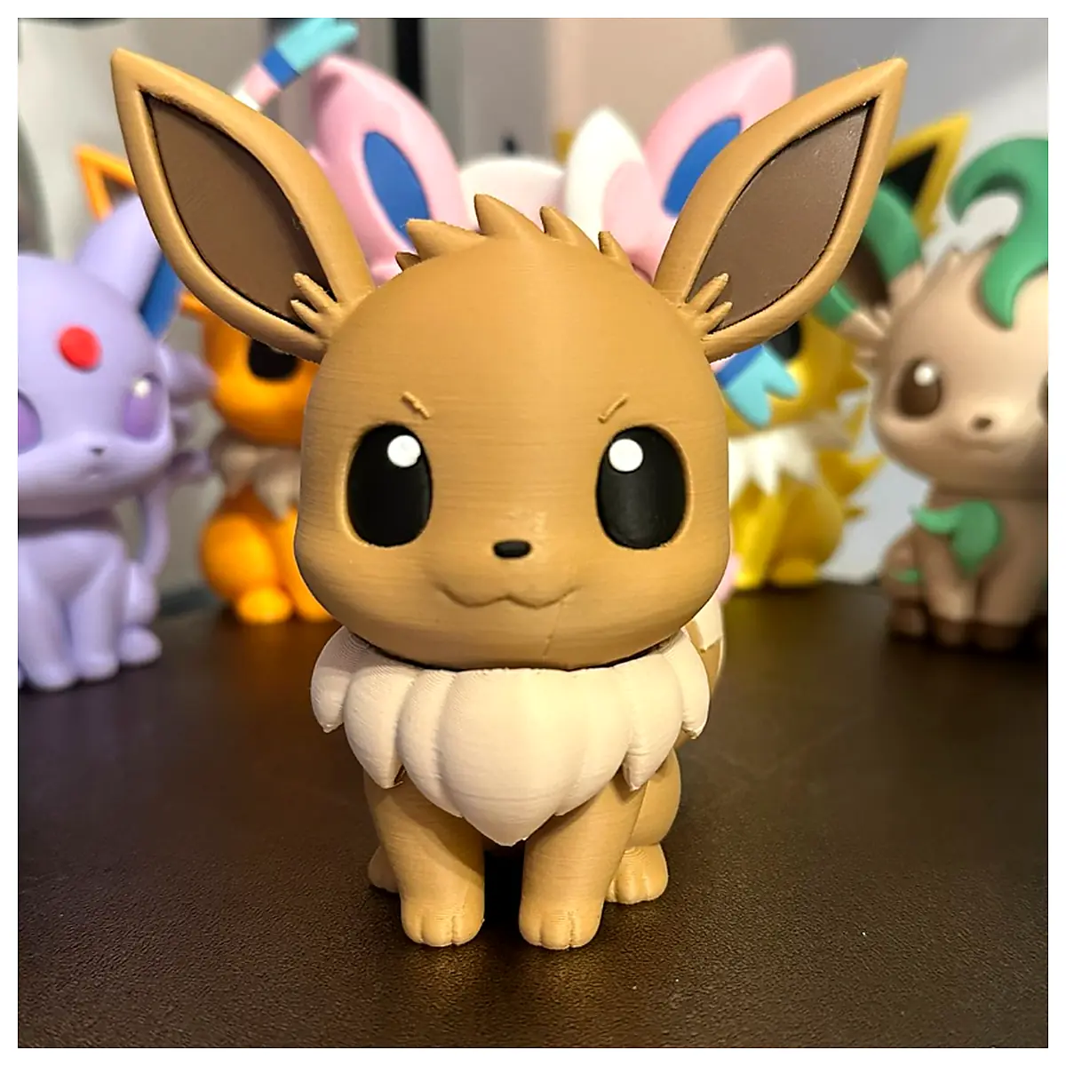 Eevee Chibi Cute Pok mon Plush Toy Figure Collectible Parts Repair Accessories