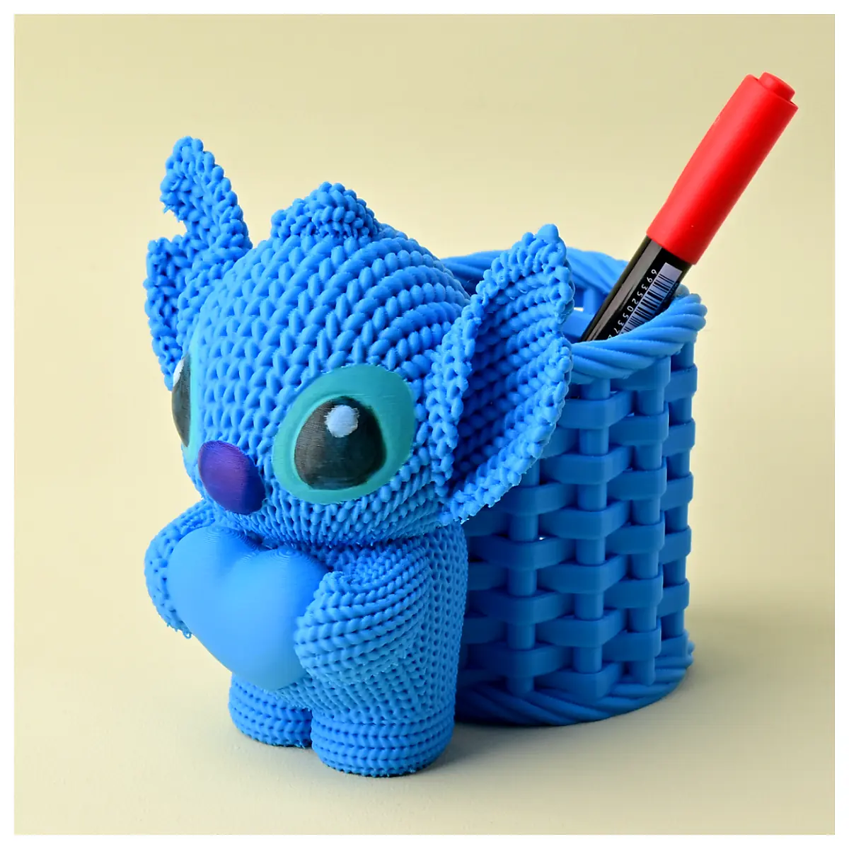 Knitted Stitch Pen Holder Crafting Supplies Stitching Tool Handmade Accessories Knitting Project Gift Idea
