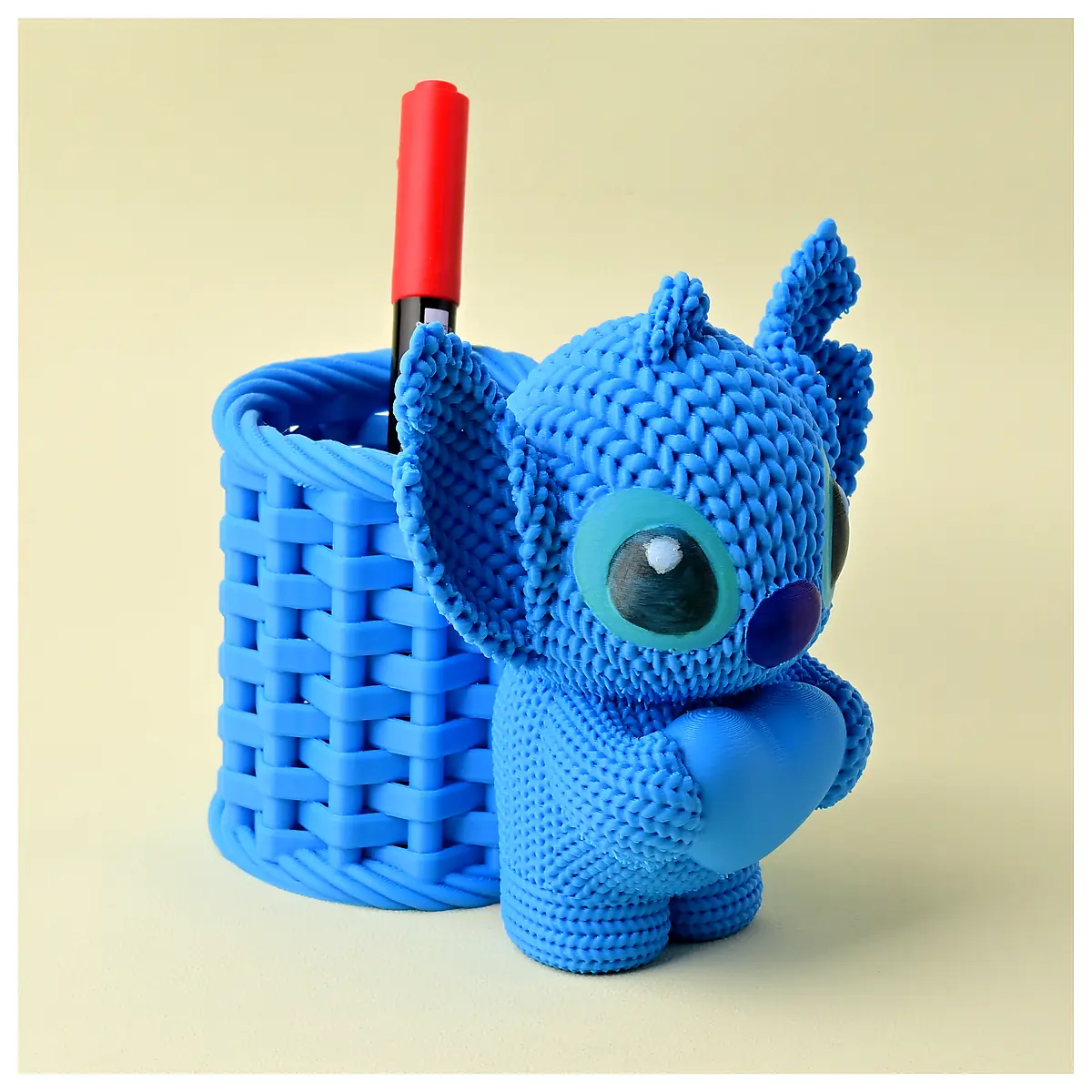 Knitted Stitch Pen Holder Crafting Supplies Stitching Tool Handmade Accessories Knitting Project Gift Idea