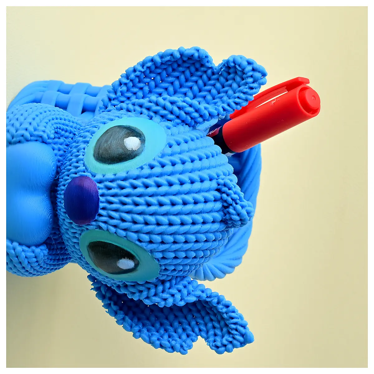 Knitted Stitch Pen Holder Crafting Supplies Stitching Tool Handmade Accessories Knitting Project Gift Idea