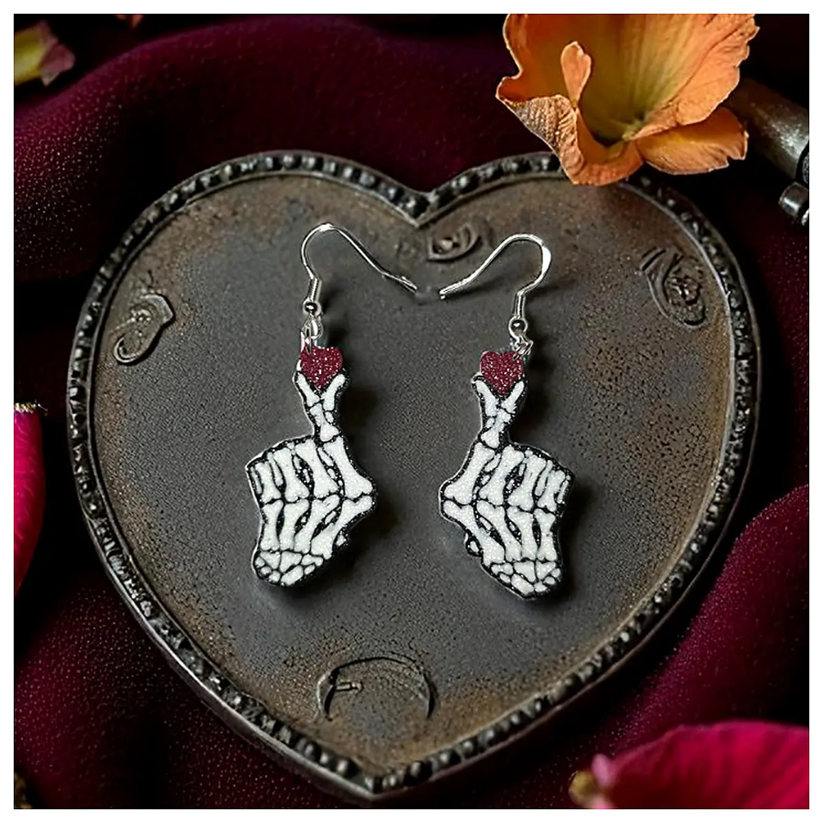 Dead Earrings Gothic Black Zombie Jewelry Decoration Vintage Trendy Accessories