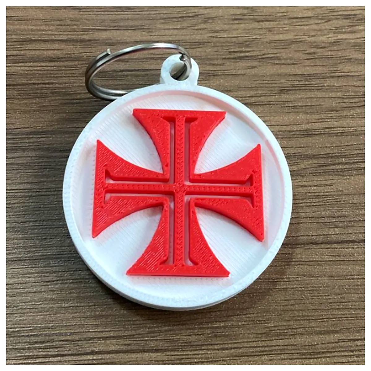 Maltese Cross Keychain Jewelry Pendant Decoration Repair Parts Universal Accessory