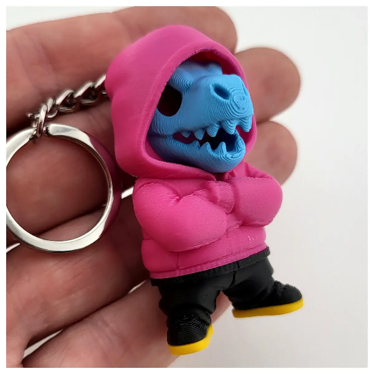 Street Style Skeleton Keychain T Rex NO Parts Repair Universal Keychains Decoration Accessory